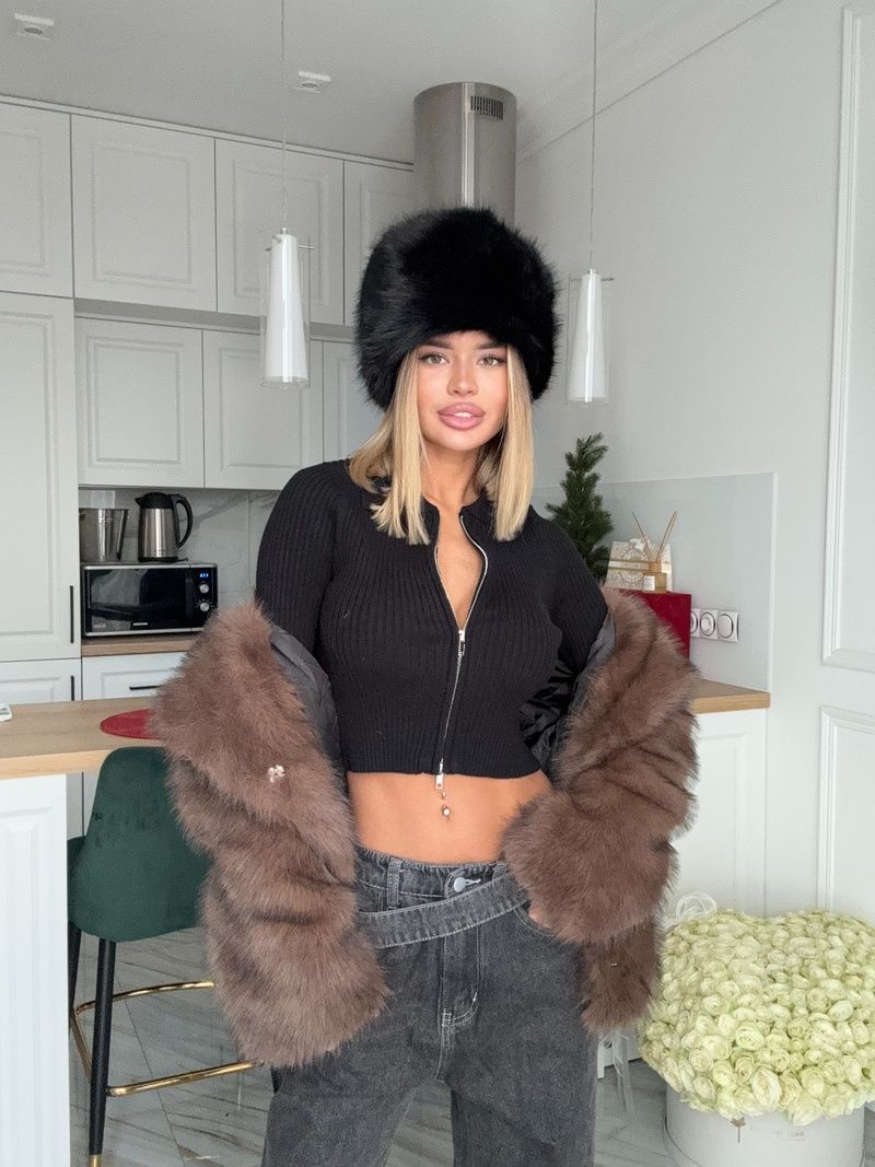 Шапка з екохутра Soft Fur 11cap фото